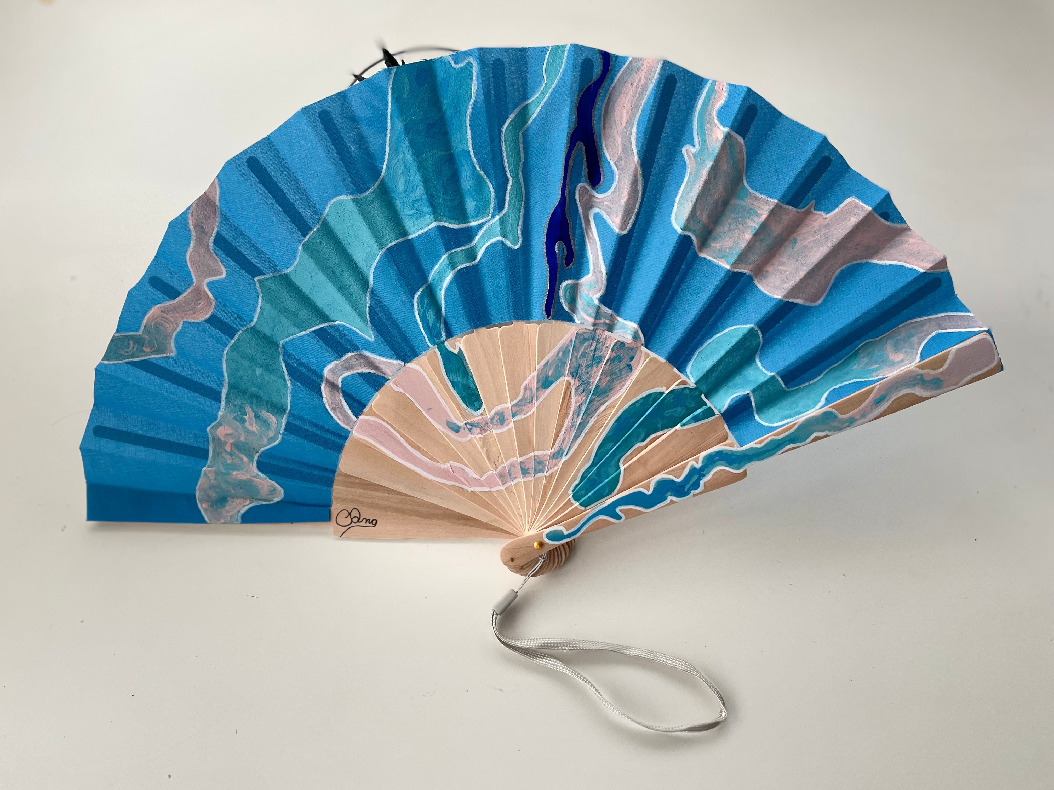 Abstract Blue Fan