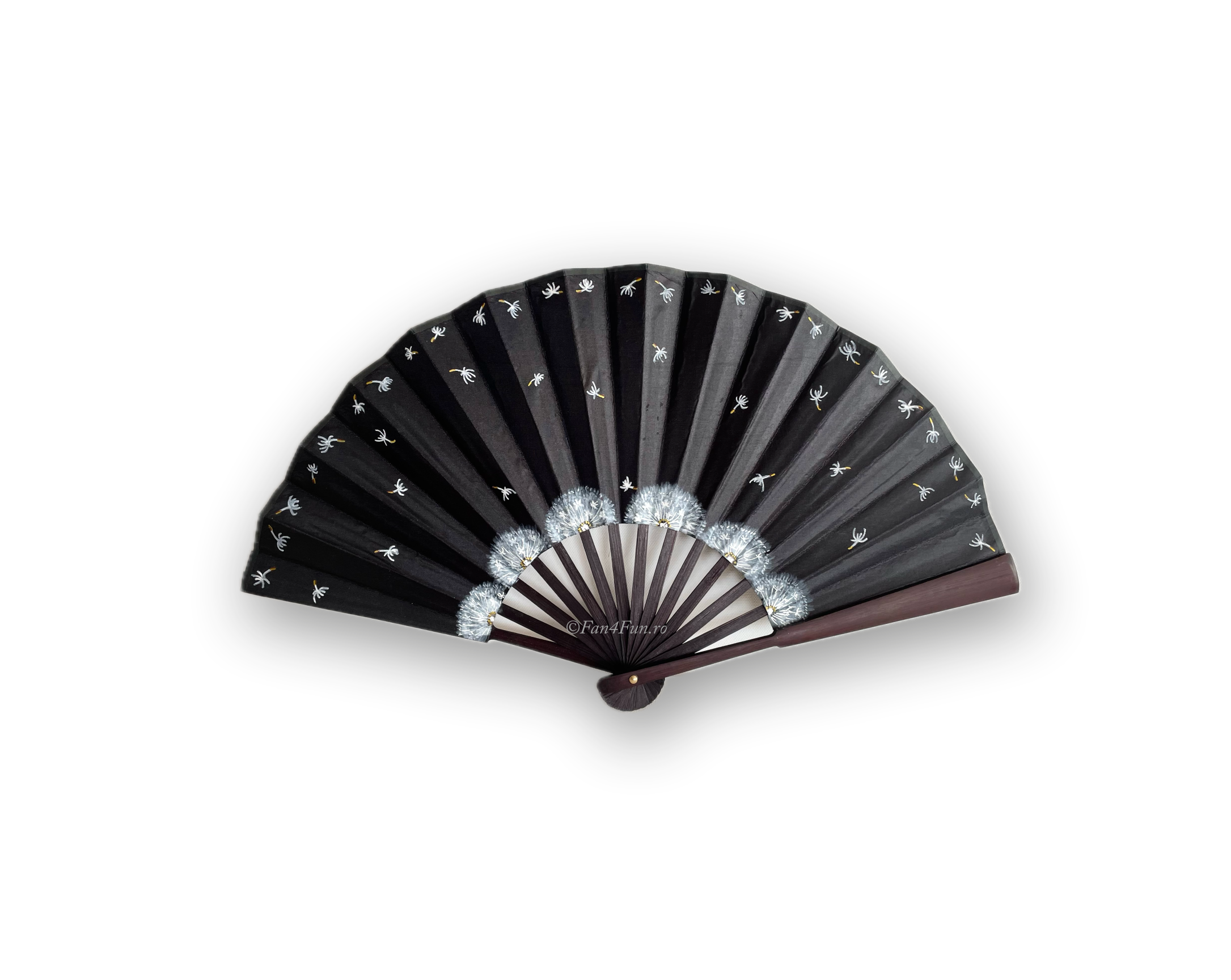 Dandelion Silk Double Sided Fan