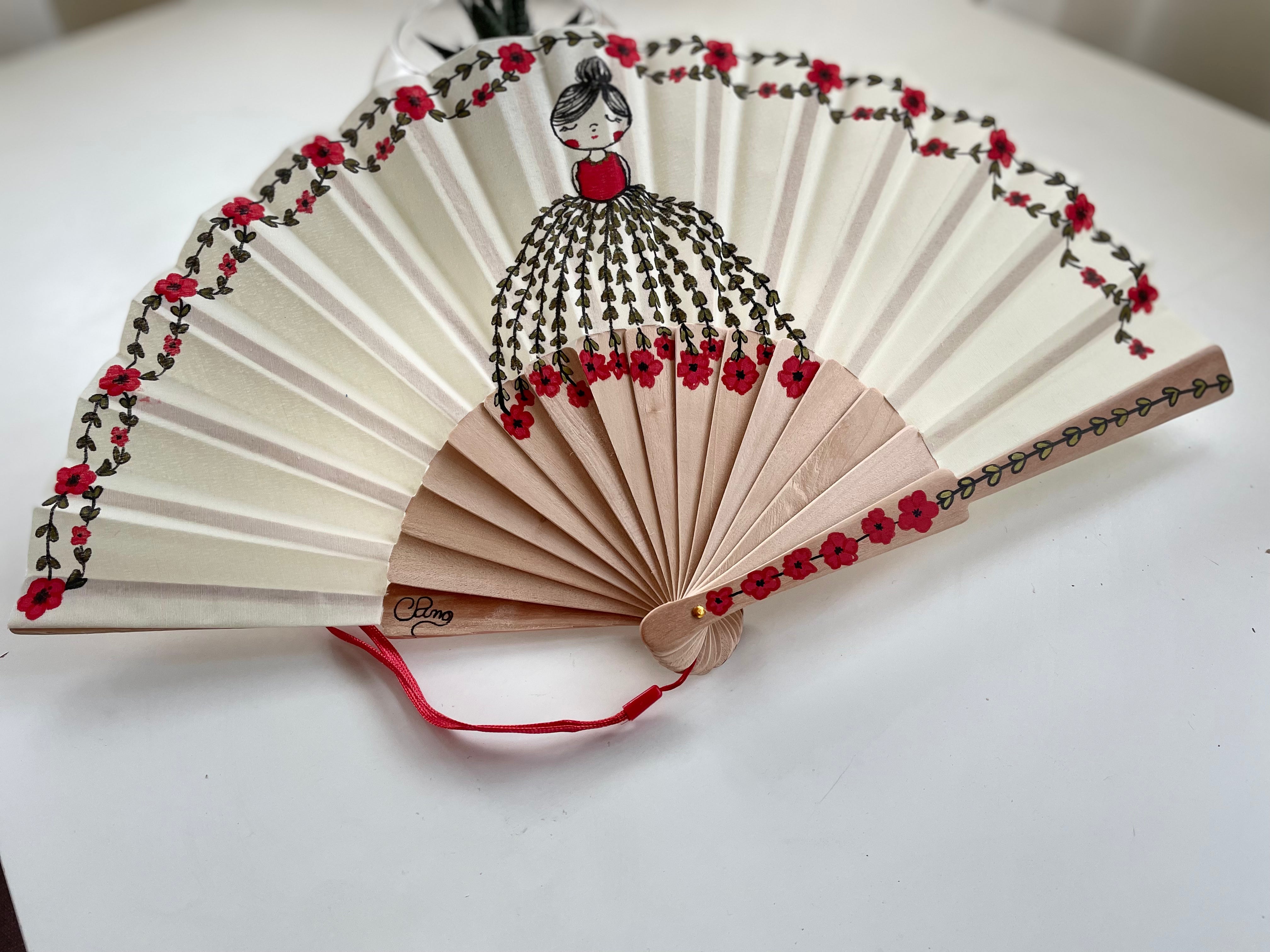 Mademoiselle Fleurs Fan