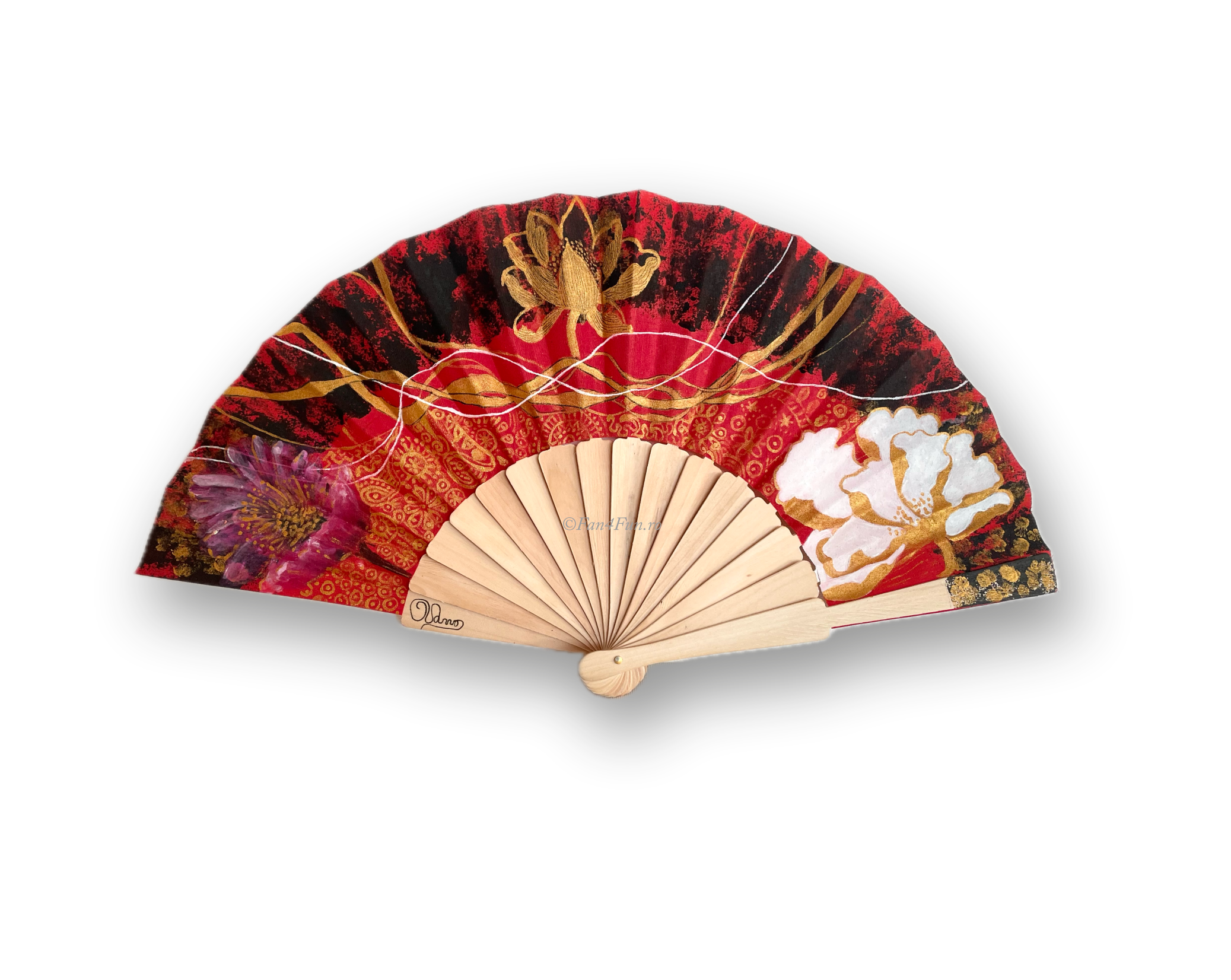 Floral Harmony Fan